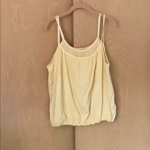Anthropologie yellow top